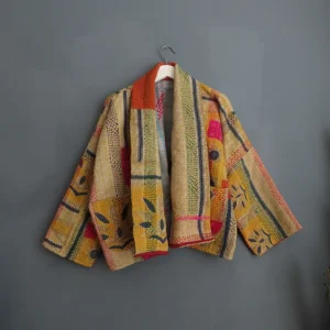 short kantha jacket