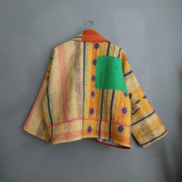 short kantha jacket