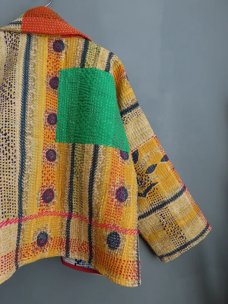 short kantha jacket