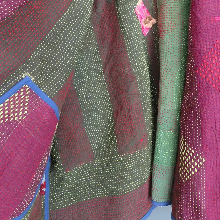 reversible kantha jacket