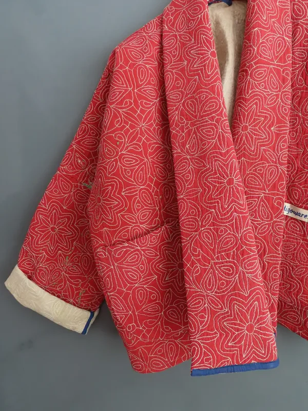 pink embroidery jacket