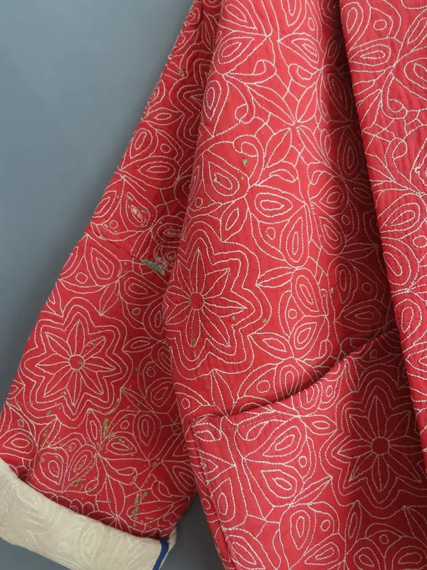 pink embroidery jacket
