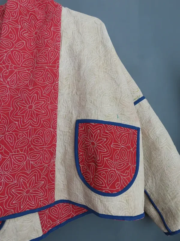 reversible kantha jacket