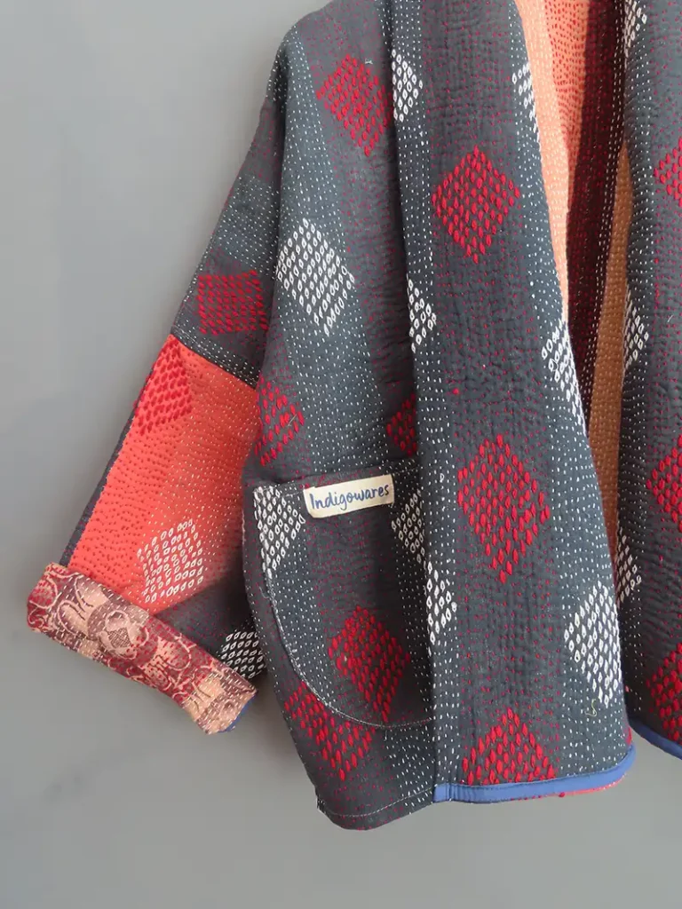 vintage kantha jacket