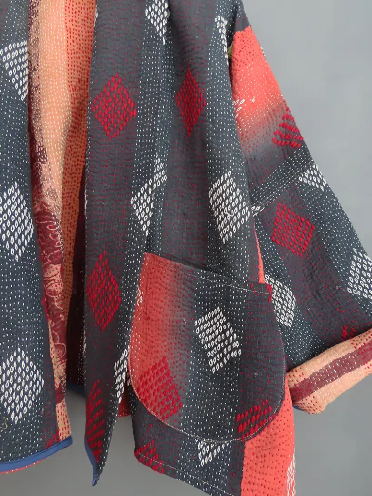short kantha jacket