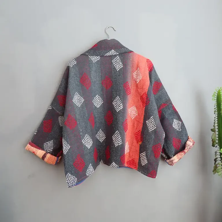 short kantha jacket