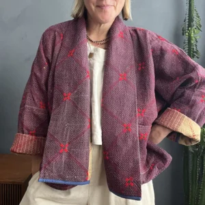 short kantha jacket