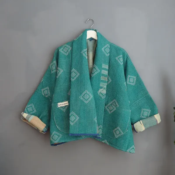short kantha jacket