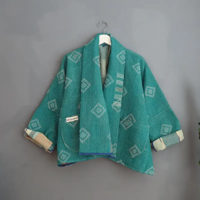 short kantha jacket