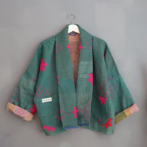 Kantha stitched jacket