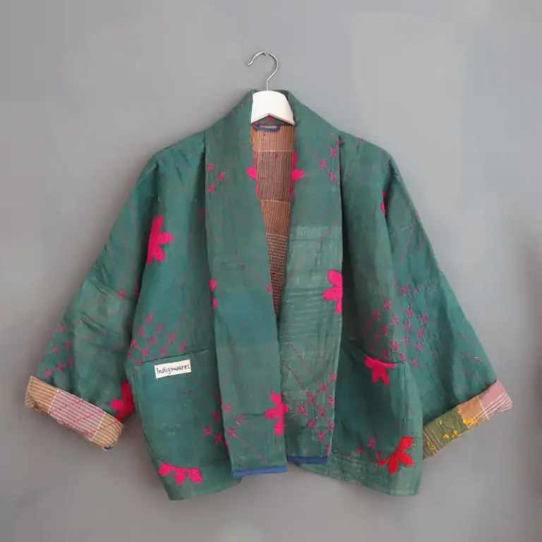 Kantha stitched jacket