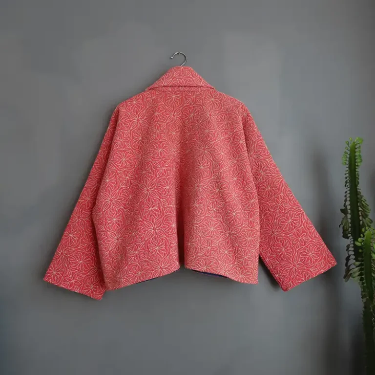 short kantha jacket