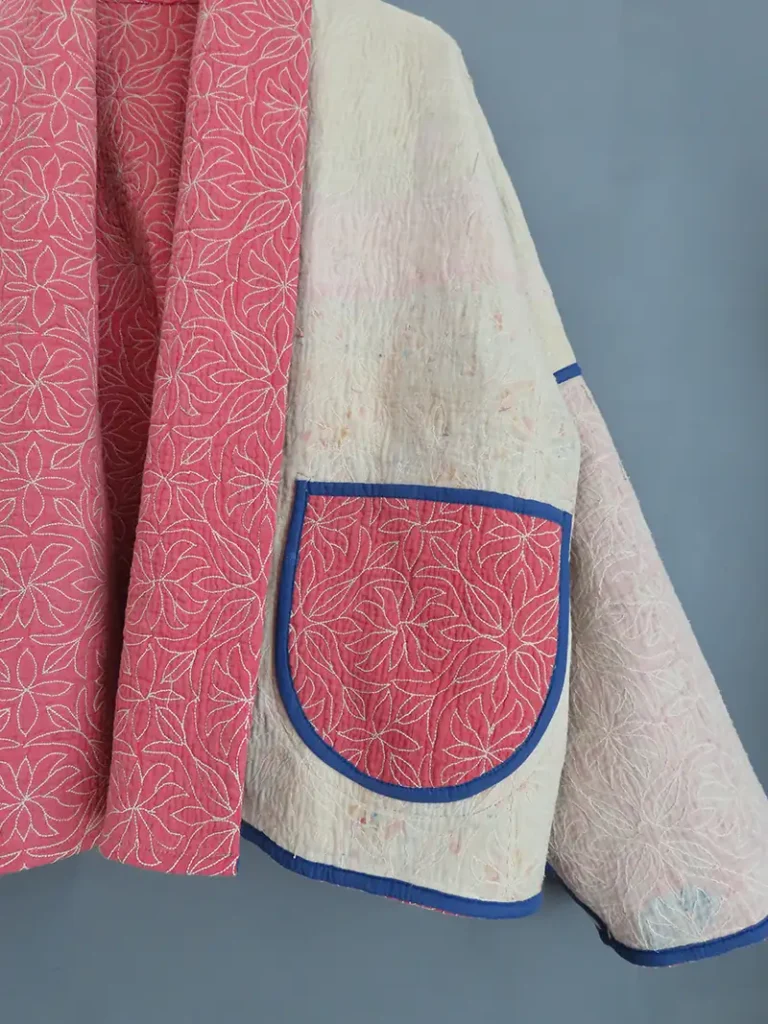 short kantha jacket
