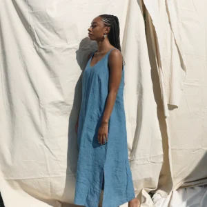 LINEN SHIFT DRESS