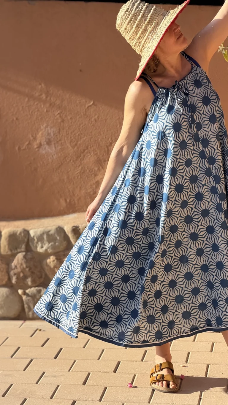 Organic Cotton Block Printed Dress