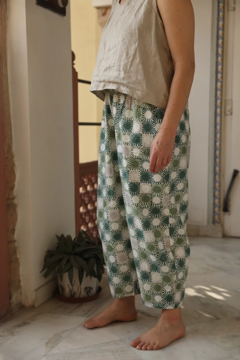 printed trousers