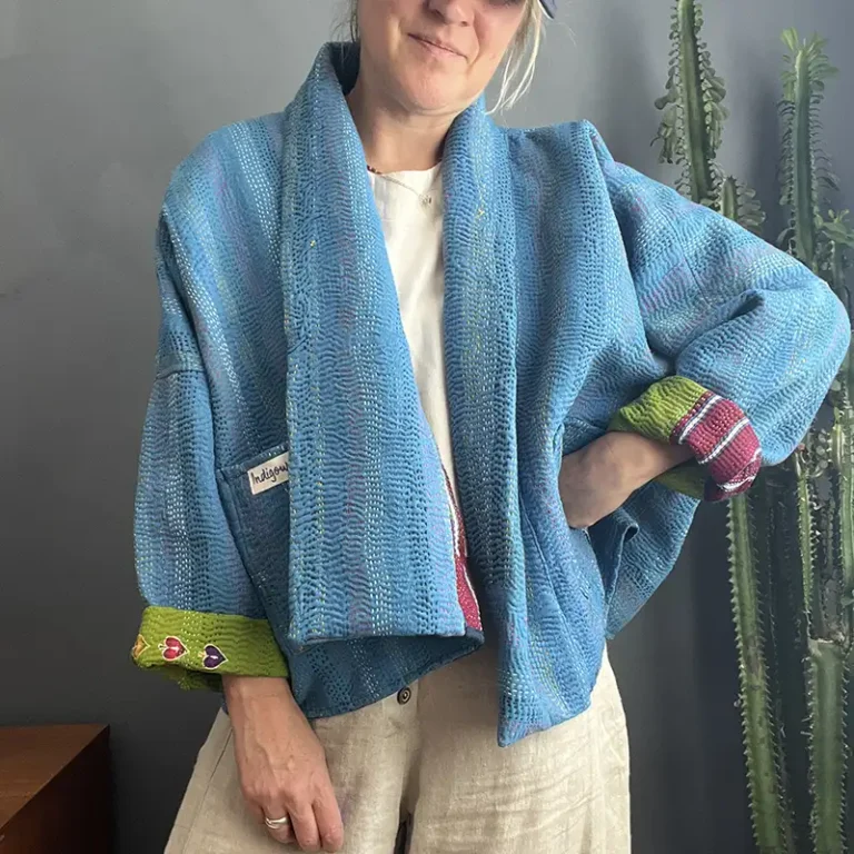 short kantha jacket