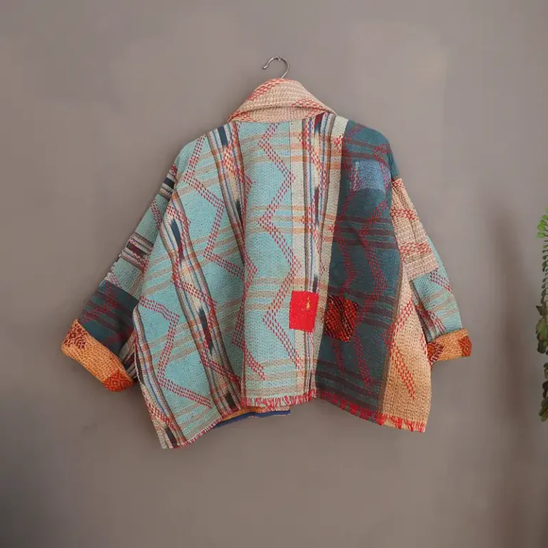 short kantha jacket