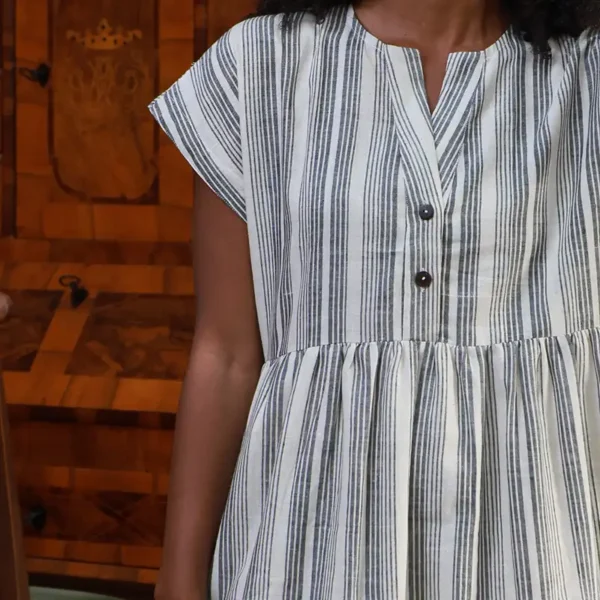 dress with button down