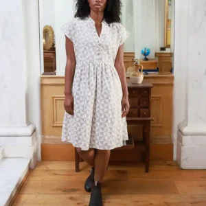ARTISAN BLOCK PRINTED ORGANIC COTTON DRESS USING NATURAL DYES