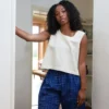 Sleeveless Top - Undyed Sheila Style