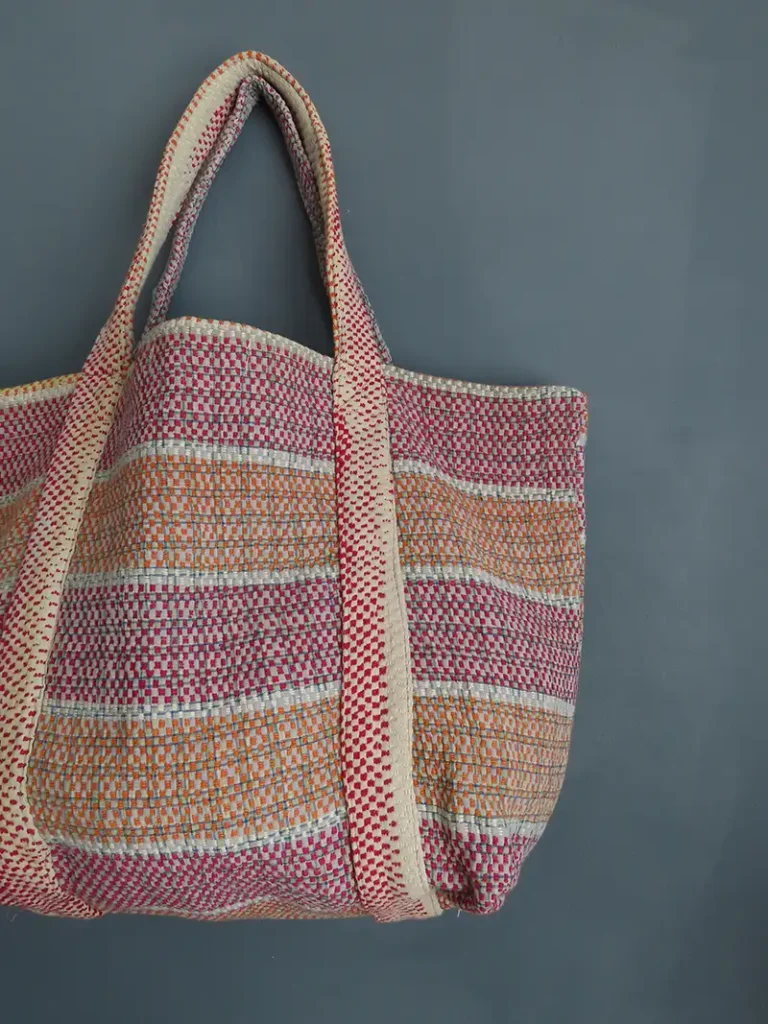 kantha tote bag