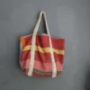 Cotton Tote Bag - Kantha Fabric - Fandango