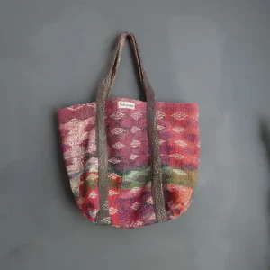 KANTHA FABRIC OVER THE SHOULDER BAG