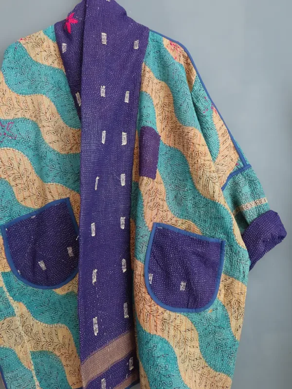 reversible kantha jacket