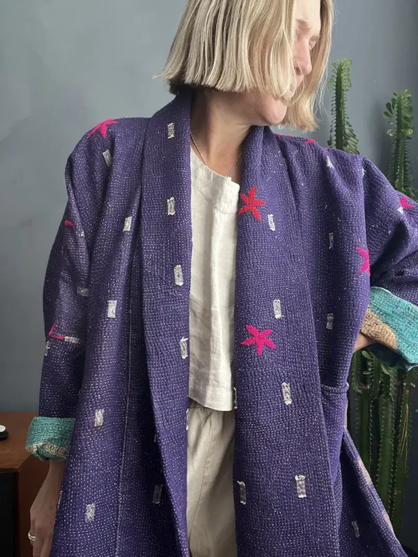 indian kantha jacket