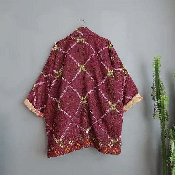reversible kantha jacket