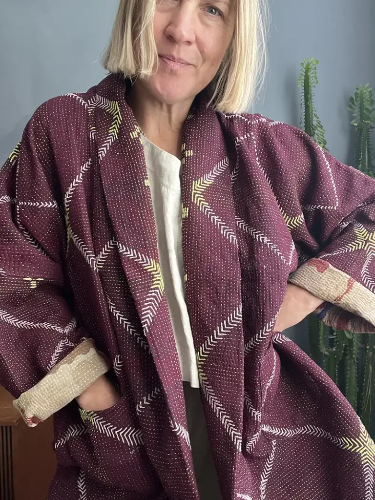 vintage kantha jacket