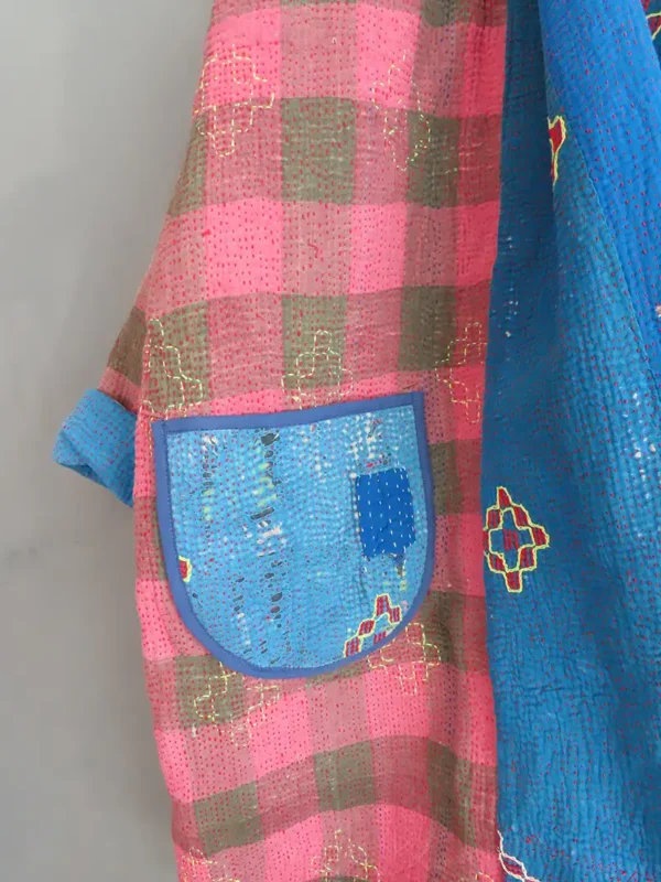reversible kantha jacket