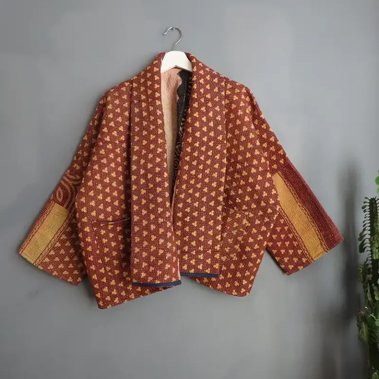 kantha quilted jacket