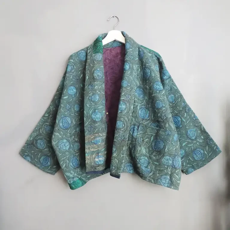 short kantha jacket