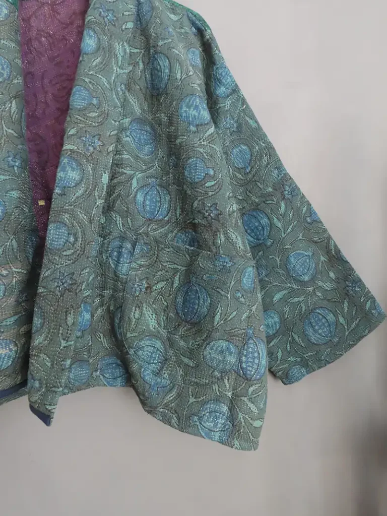 short kantha jacket