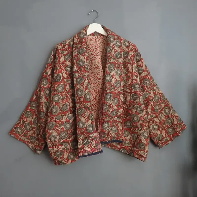 short kantha jacket