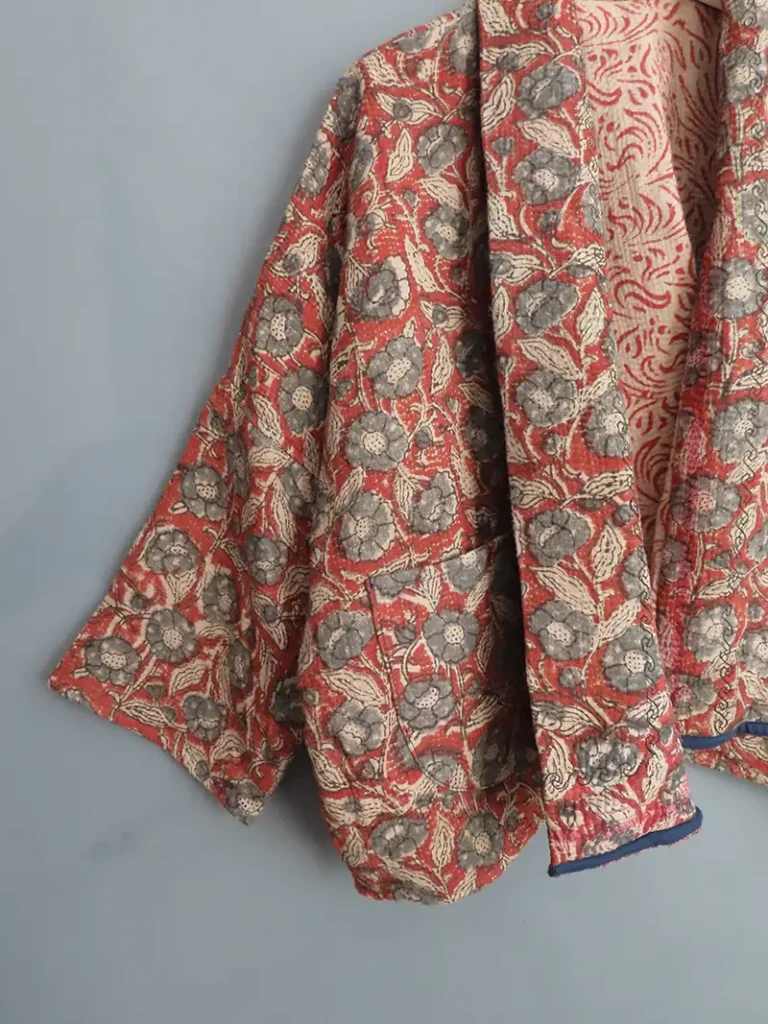 short kantha jacket