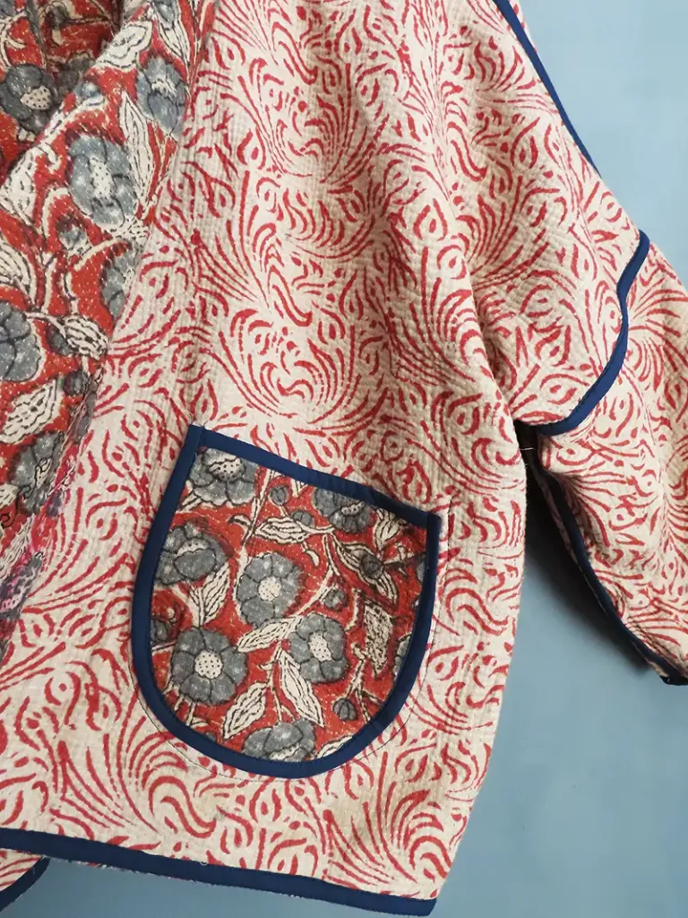 short kantha jacket