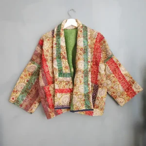 reversible kantha jacket