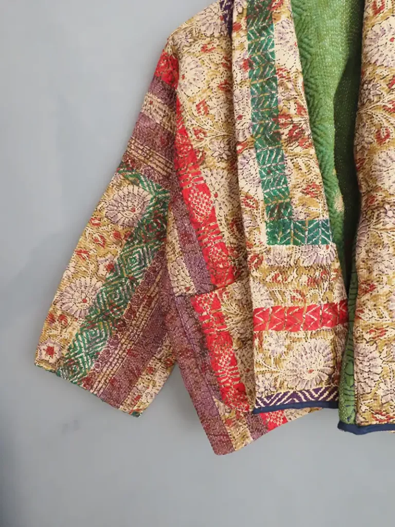 reversible kantha jackets