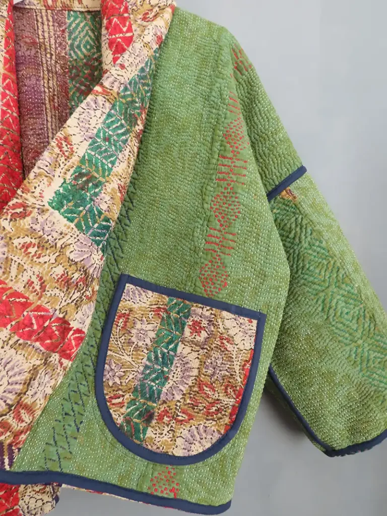 reversible kantha jackets