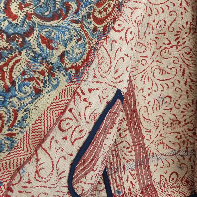 kantha stitched fabric