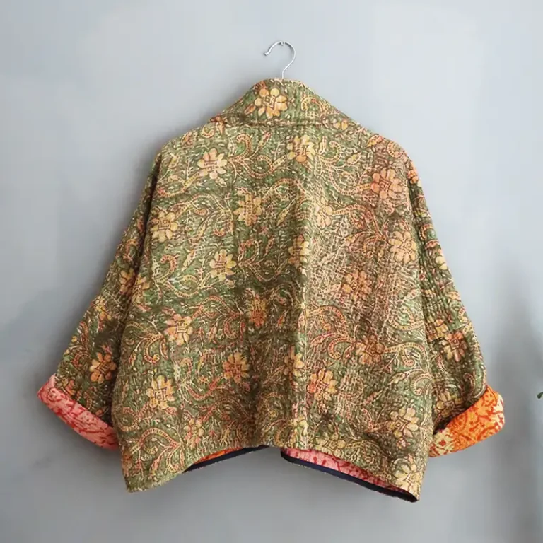 short kantha jacket