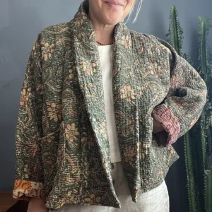kantha quilted jacket