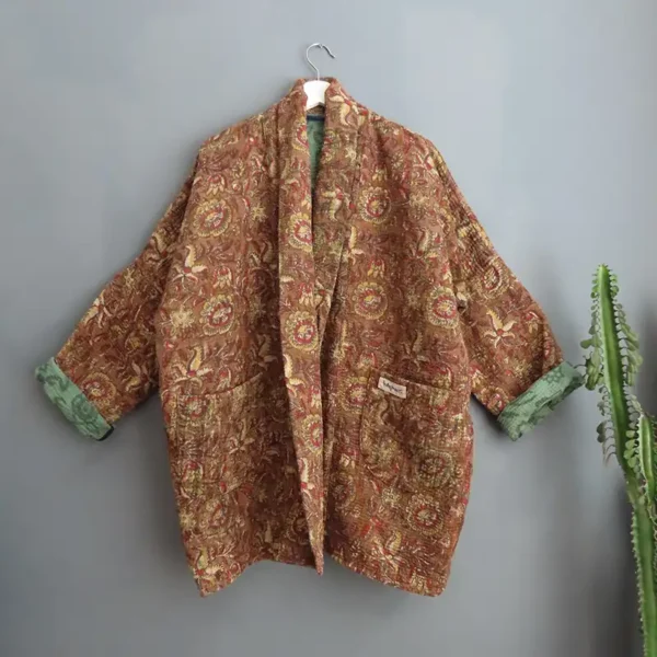 long kantha coat
