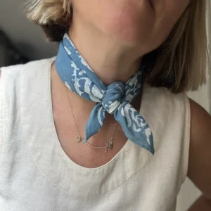indigo bandana