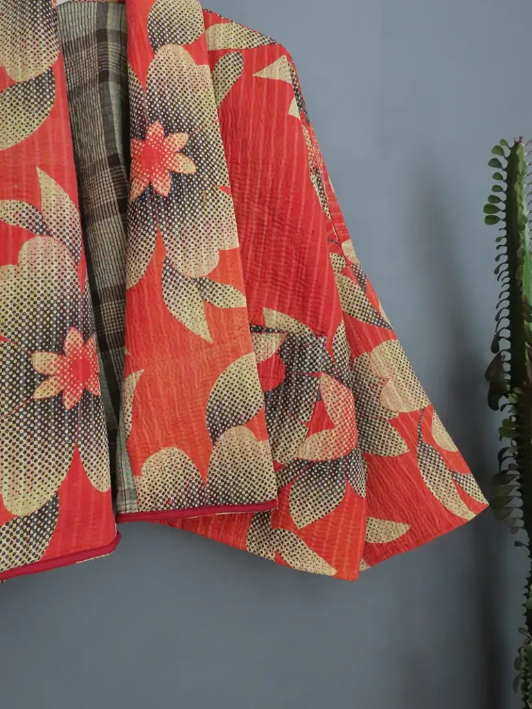 kantha quilted jacket