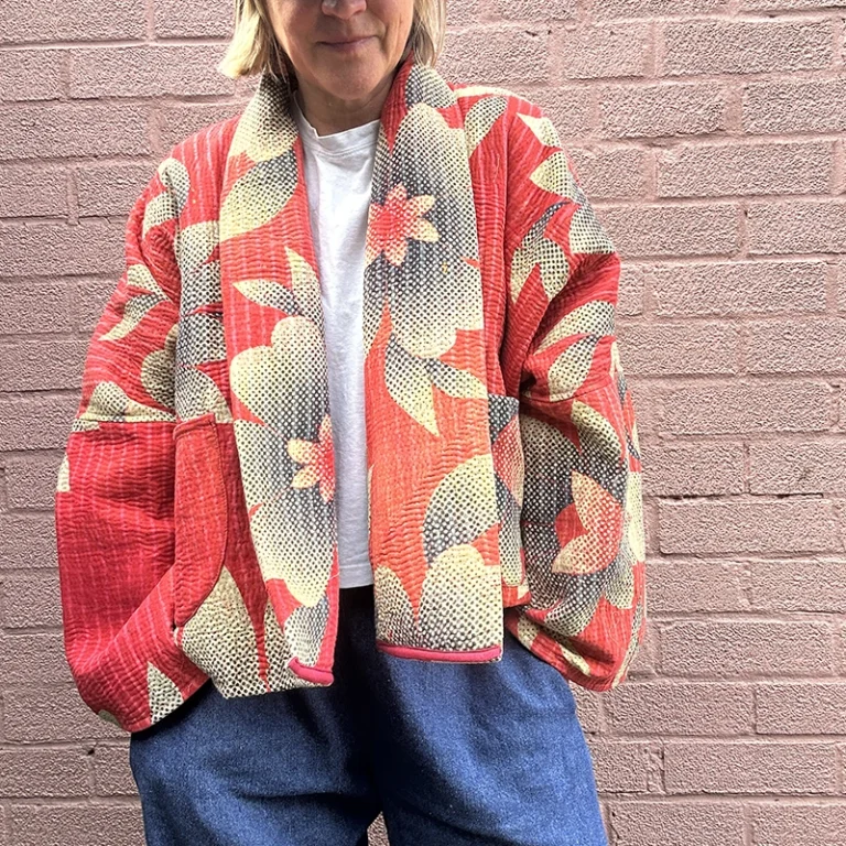 kantha quilted jacket