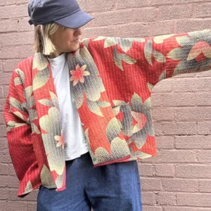 kantha quilted jacket